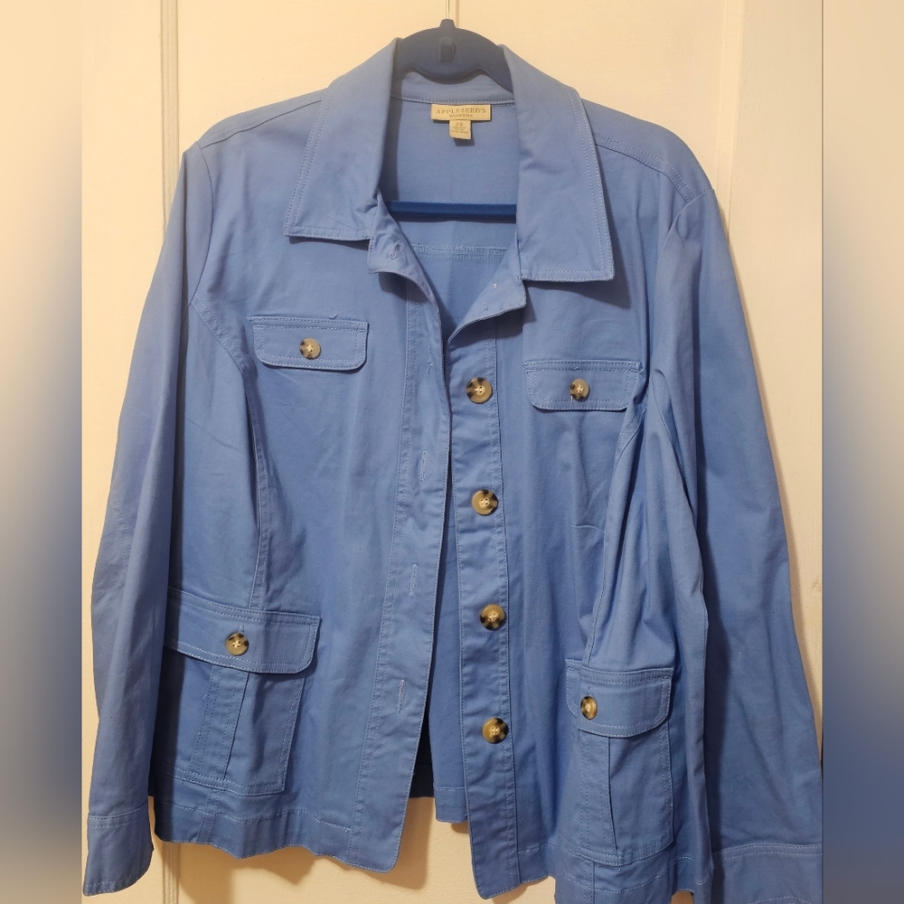 Appleseed's Light Blue Women's Jacket